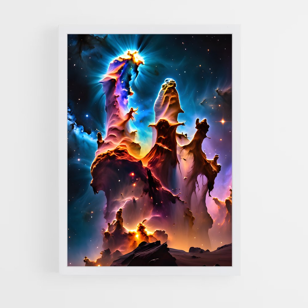 Poster Étoiles Égarées – affiche Nébuleuses (vue 3)